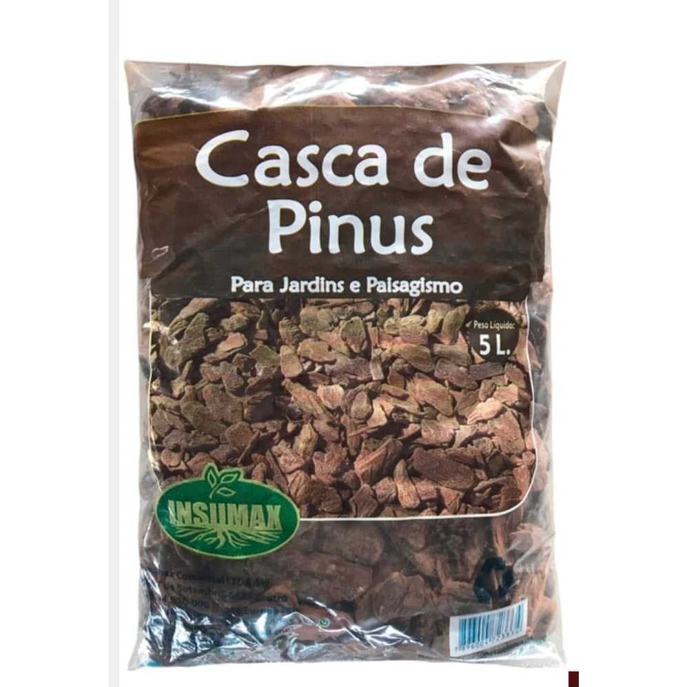 05 Litros Casca de Pinus para Orquídeas e Decorações de Jardins