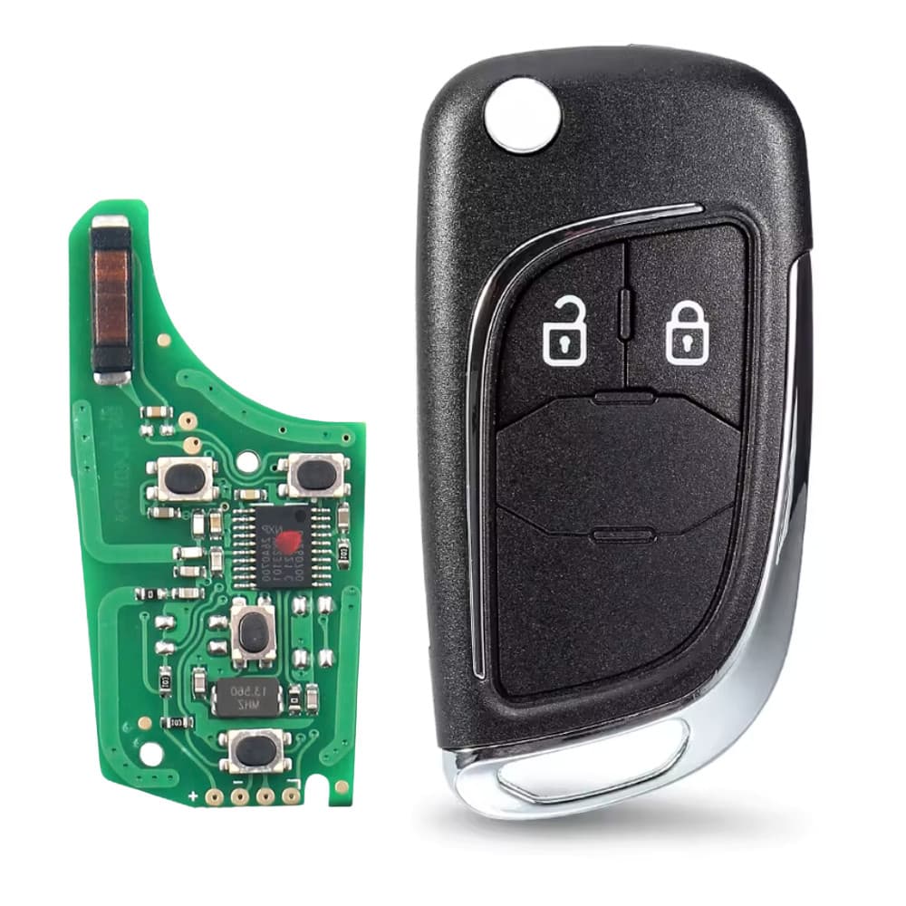 Chave Completa Canivete Chevrolet 2 botões Cruze Onix S10 Montana Cobalt Spin Tracker
