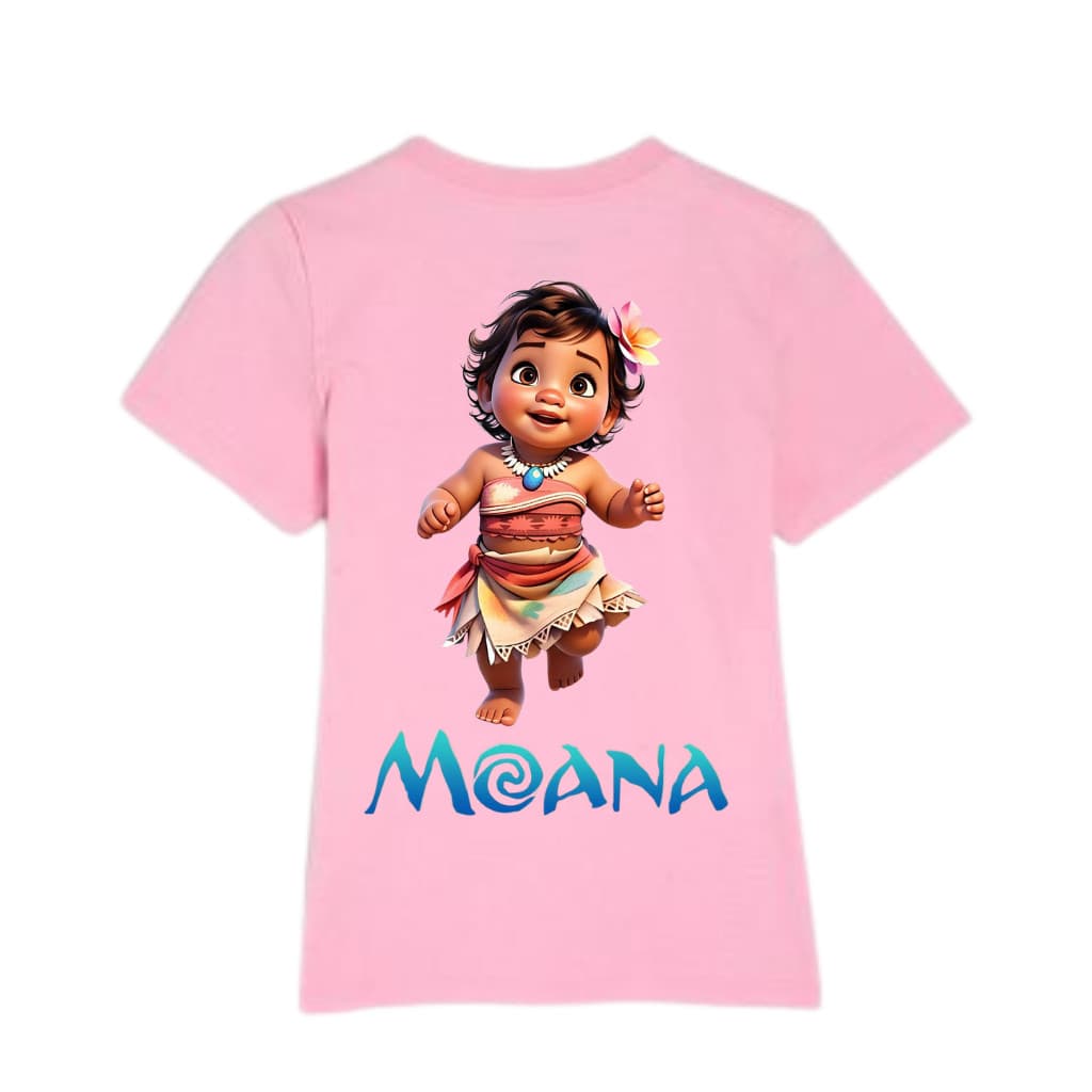 Camiseta Moana Infantil, Juvenil, Camisa Leve e Confotável, Camiseta Estampada Desenho Moana Baby