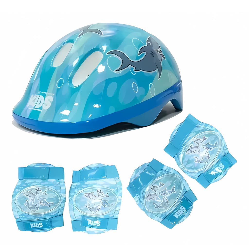 Kit Absolute De Proteção Infantil Kids Shake Tubarão Azul Qualidade e Durabilidade