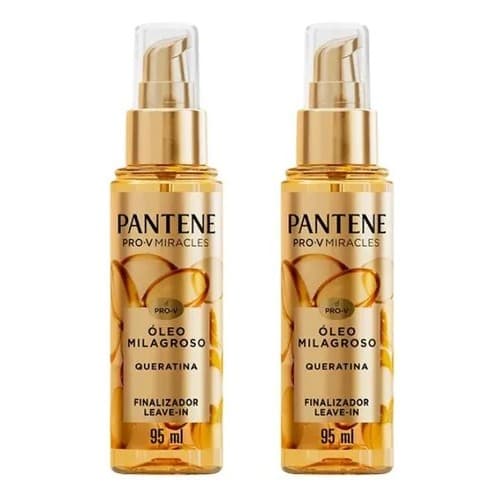 Kit 2 Óleo Milagroso Pantene 95ml Cada – Tratamento Capilar Nutrição e Brilho