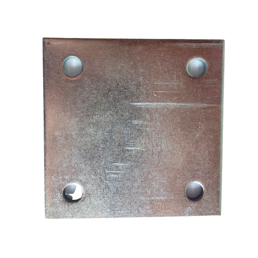CHAPA RETA 40X51MM ZINC. 4F.