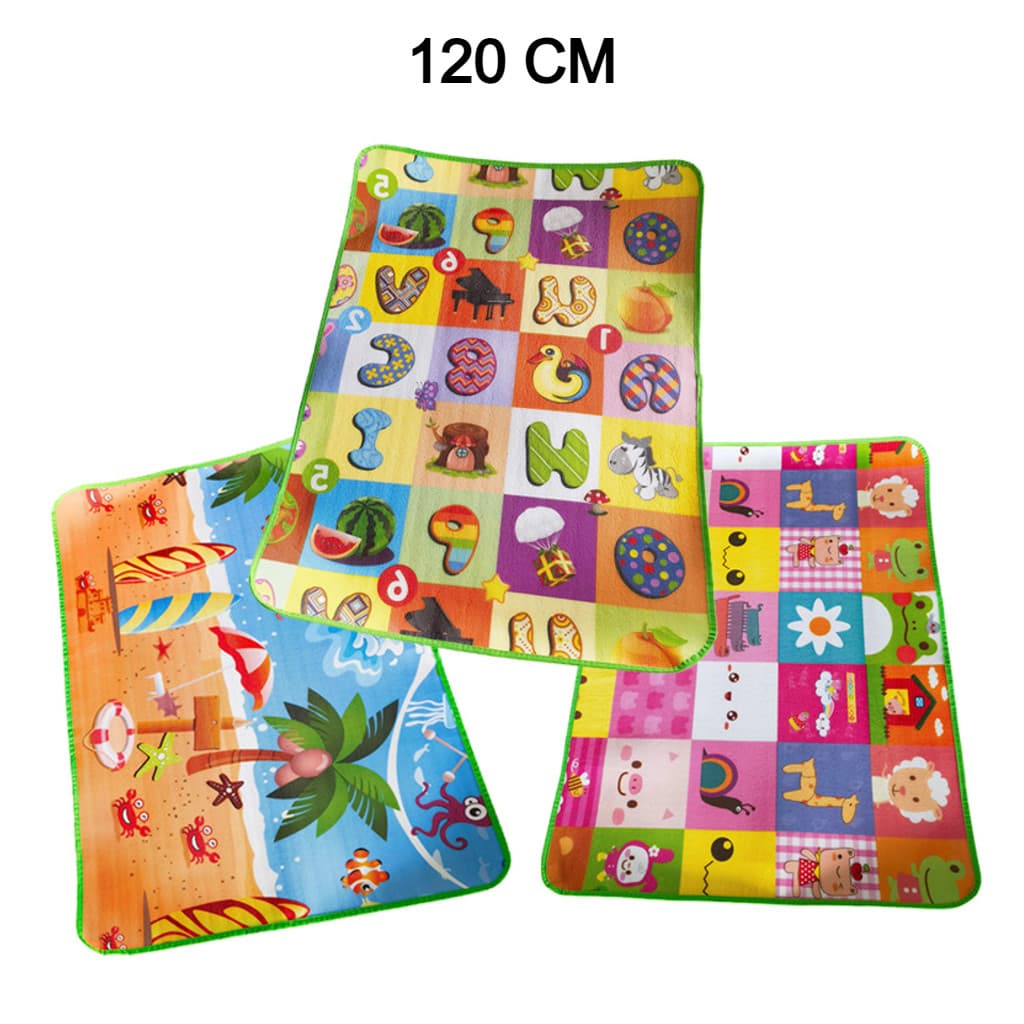 Tapete Grande Atividade Térmico  Infantil Educativo Criança  Tatame Dobrável  Interativo 180cm Praia