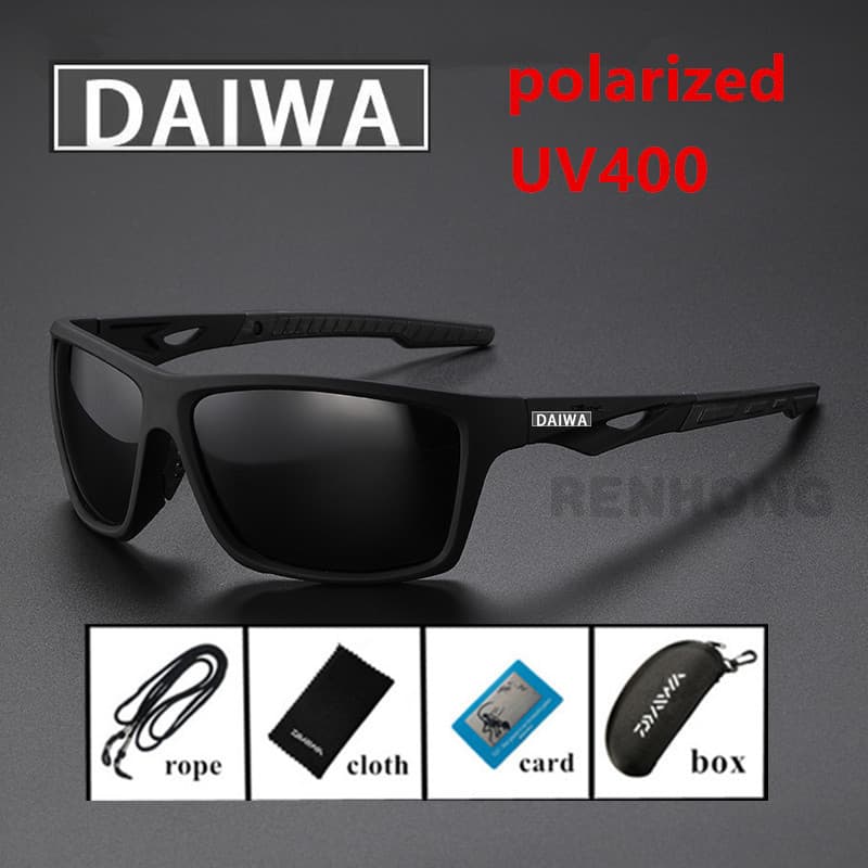 Novo Daiwa Polarizado Pesca Caminhadas Óculos De Sol Para Homens Ciclismo Condução Masculino UV400