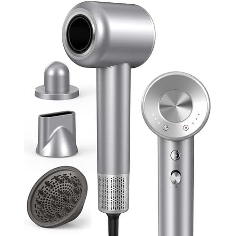 Secador De Cabelo Profissional Iônico De Alta Velocidade , 160000 RPM Poderoso Para Viagem De Secagem Rápida Com Difusor