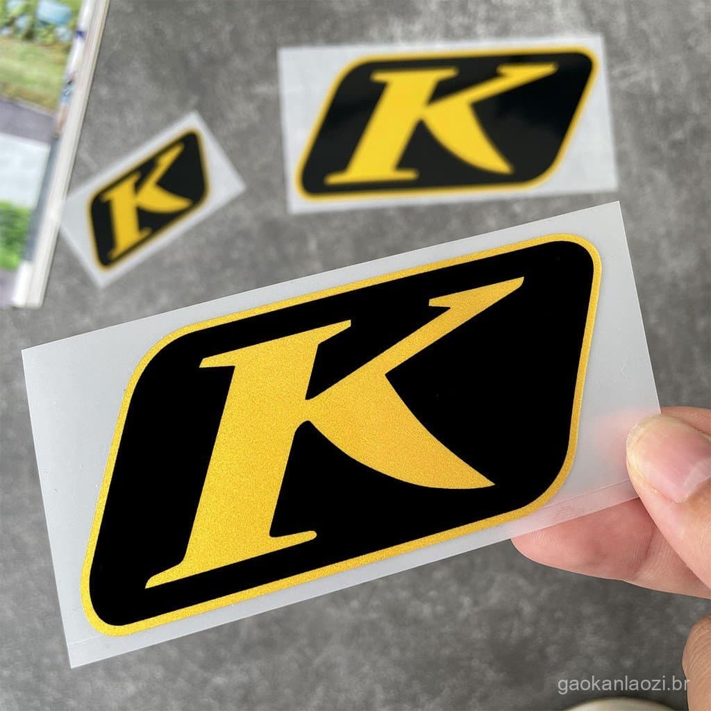 Adequado para adesivos de modificação de rally BMW Waterbird KTM KLIM K logo, adesivos para capacete ADV, adesivos para