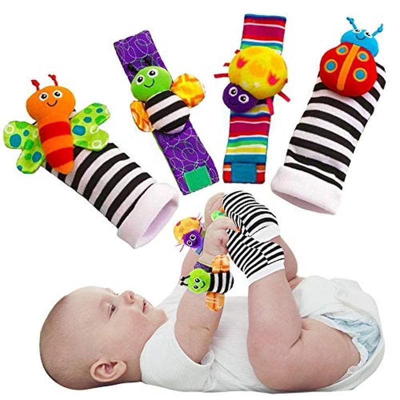 Bebê Infantil Chocalho Meias Brinquedos 3-6 A 12 Meses Menina Menino Brinquedo De Aprendizagem