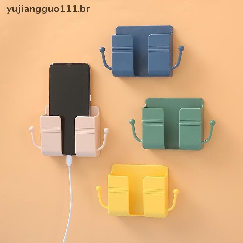 # Novo Suporte De Telefone Para Montagem Na Parede , Cama Chuveiro Montado Controle Remoto Com Ganchos .