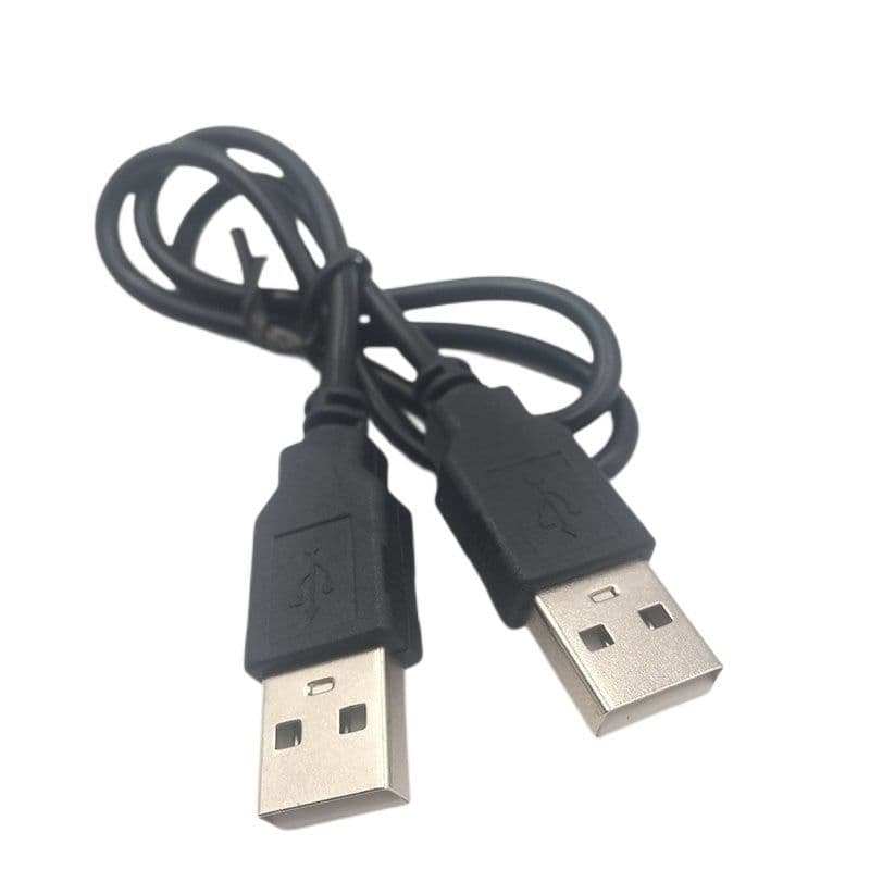 Cabo de dados usb macho para macho de duas cabeças, computador 5v, placa de som, cabo de carregamento 2.0, conexão de di
