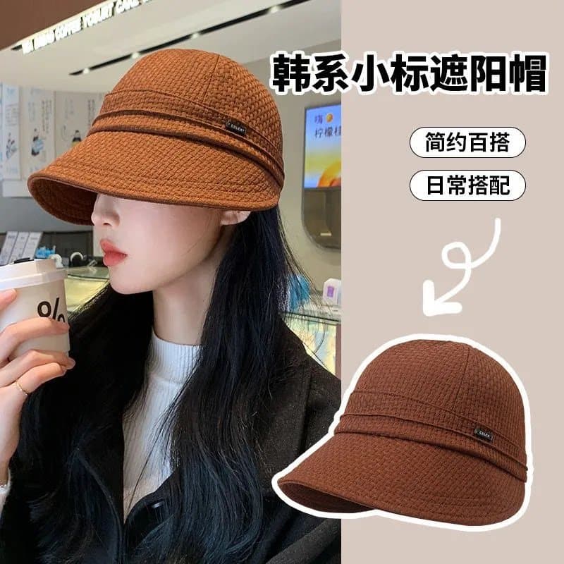 Influenciador mesmo estilo protetor solar chapéu feminino 2026 novo estilo verão balde chapéu grande circunferência da c