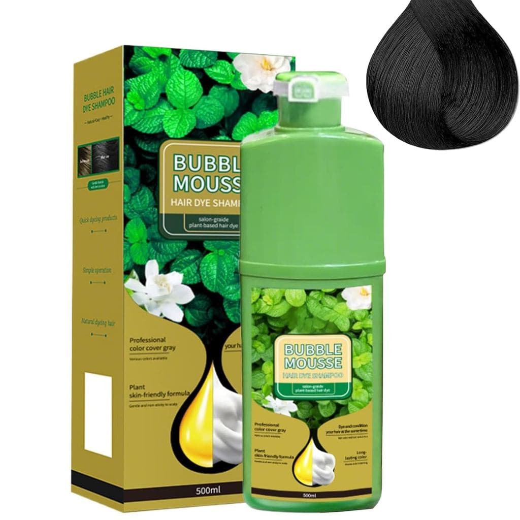 Shampoo Mousse em Espuma, Tintura Capilar em Espuma, Shampoo Tintura Capilar Mousse em Espuma, com Fórmula de Corante Ve