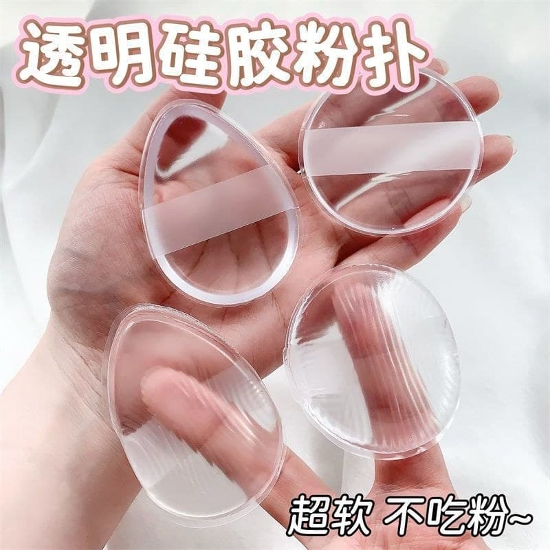 Silicone Puff transparente sem pó Super macio geléia almofada de ar à prova dwaterproof água bb creme isolamento proteto