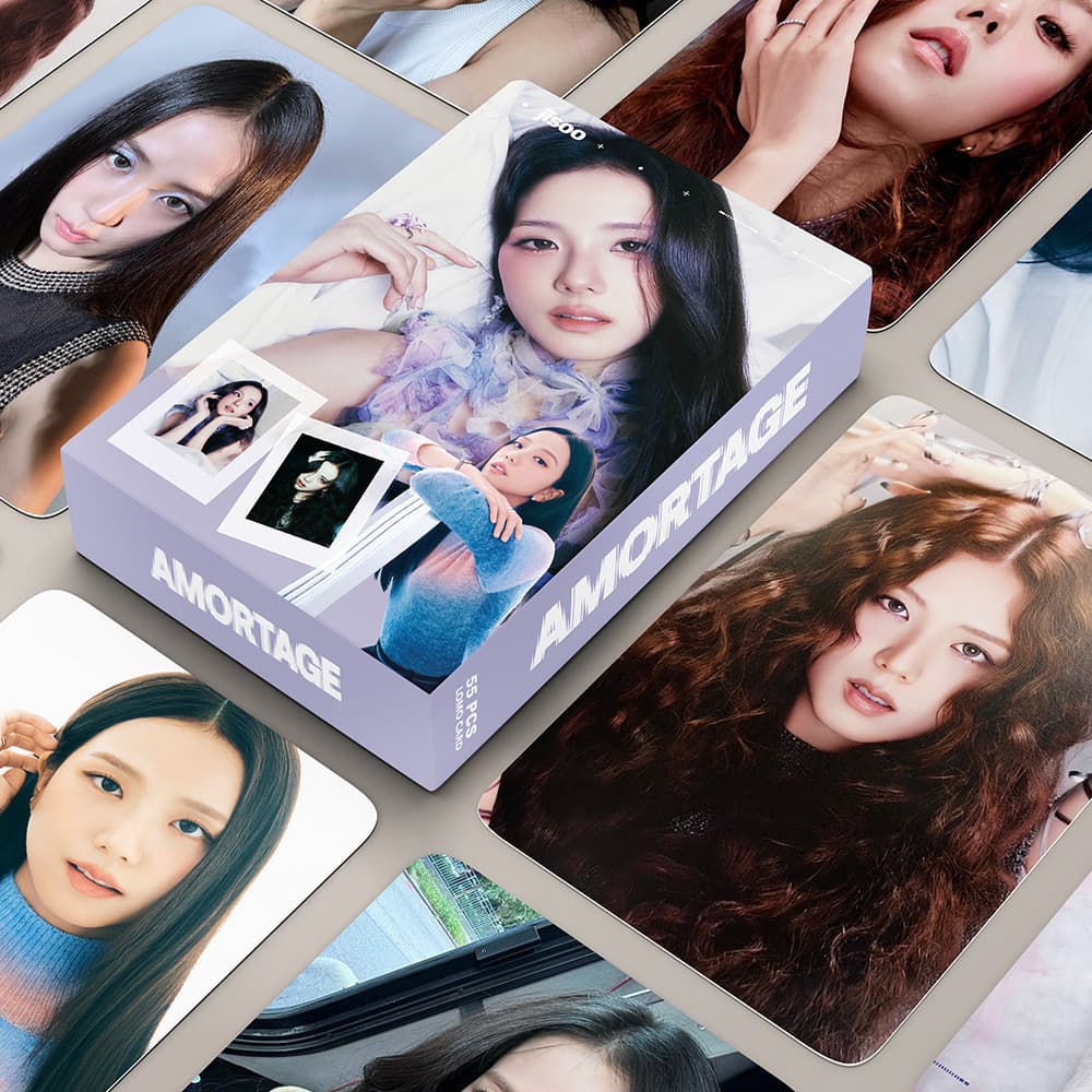 55 Pçs/set BLACKPINK Photocards jisoo Ortage2025 LOMO Cartão Postal Para Fãs