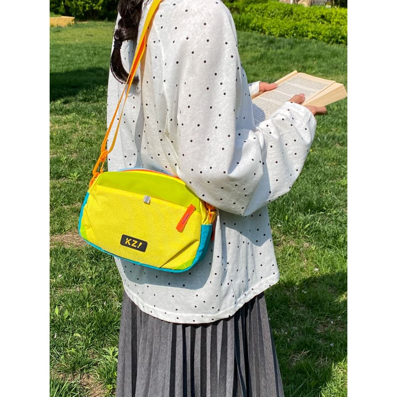 Dopamina cor bolsa de ombro viagem ao ar livre montanhismo lazer All-Match saco do telefone móvel feminino viagem portát