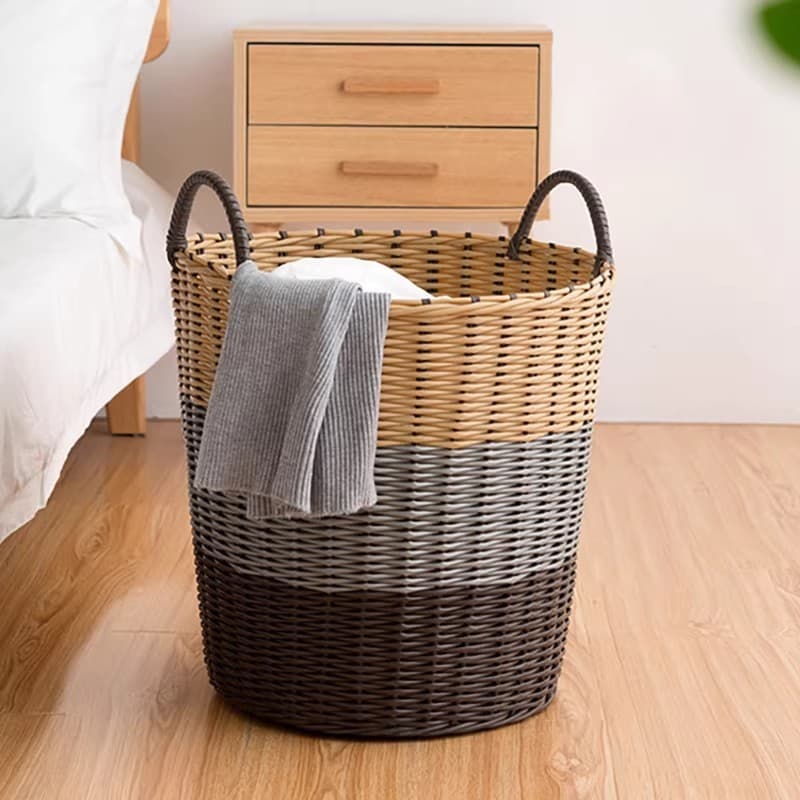 Cesto de roupas sujas Cesto de roupa suja Cesto de armazenamento de sujas de roupas domésticas Instalação E