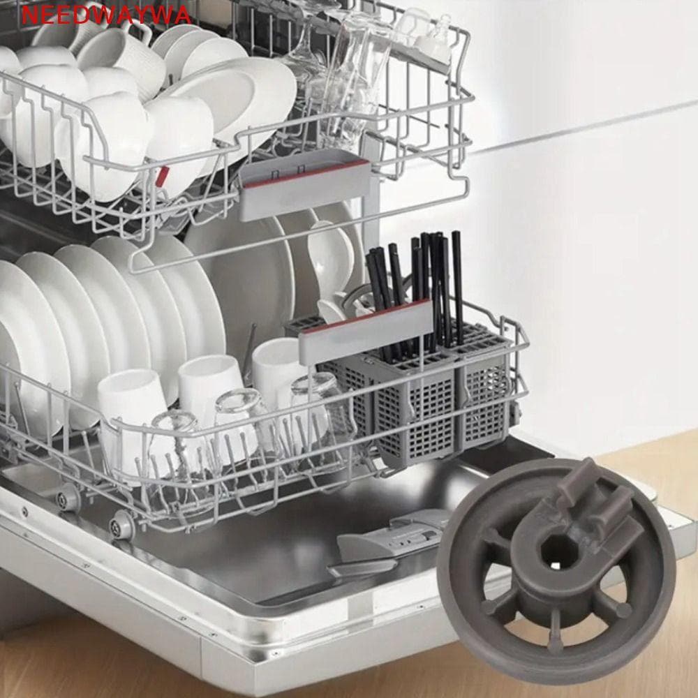 Roda De Rack De Louça NEEDWAYWA , Rolo De Máquina De Lavar De Plástico Durável , Pneus Cinza Convenientes