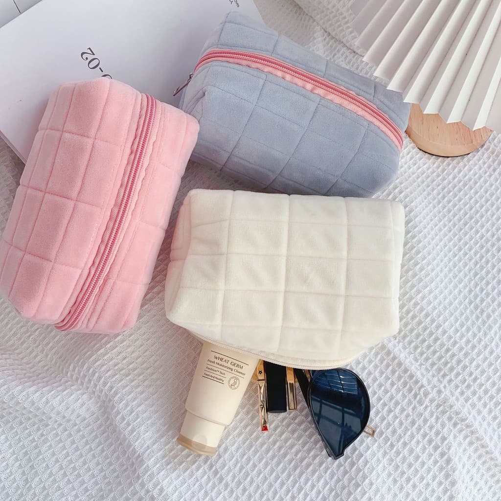 Bolsa Para Lápis De Grande Capacidade Macaron Saco Cor Caixa Pelúcia Criativa Estudantes Papelaria