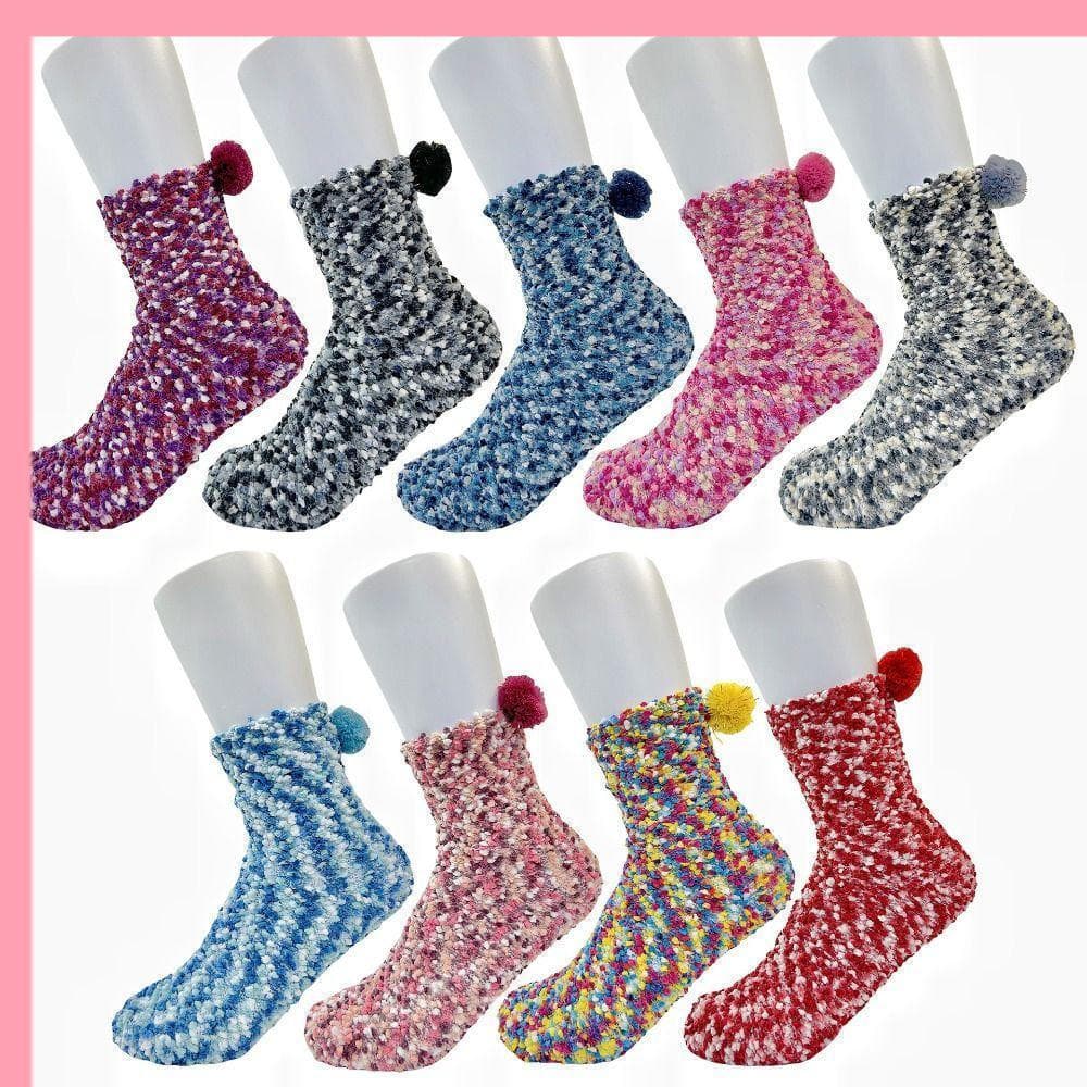 DORA Home Socks , Meias Extra Grossas De Veludo Tie-Dye , Com Caixa Colorida Meio Lado Bolo Casa