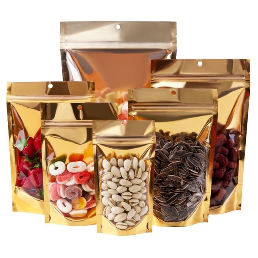 Saco Pouch Dourado C/ Visor 14X20 C/12 Unidades