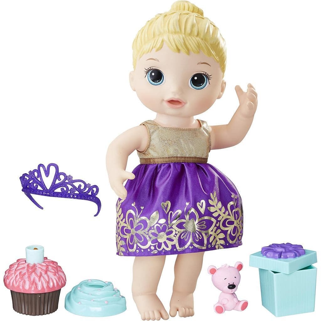 Briquedo Boneca Baby Alive Festa Surpresa Loira - Com acessórios de festa - E0596 - Hasbro