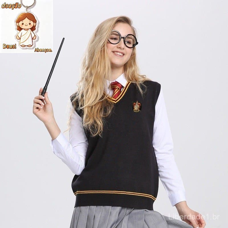 Harry Potter Colete Em Malha Com Tema Eslystravena/Hefpuff Para Todos Os Estilos /