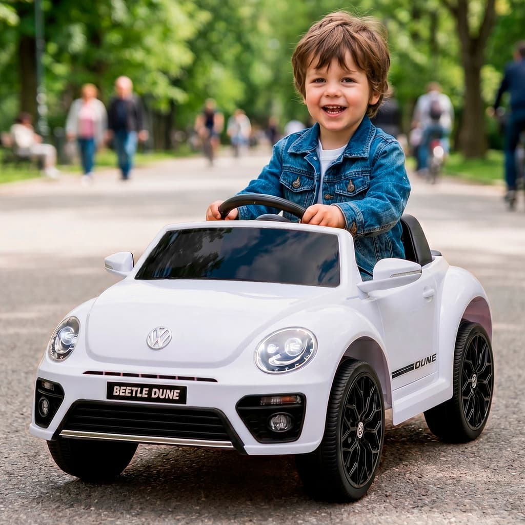 Carrinho Eletrico Infantil Volkswagen Beetle Dune 6v Mini Carro Menina Carrinho Infantil Menino