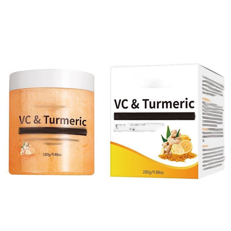 Esfoliante Corporal de Vitamina C e Cúrcuma – Esfoliante Corporal com Ingredientes 9,88oz