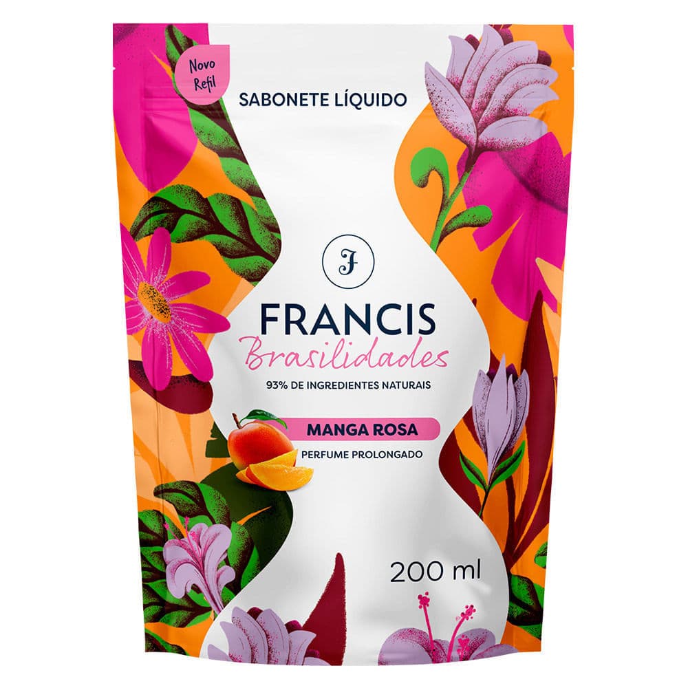 Sabonete Líquido Francis Brasilidades Manga Rosa Refil 200ml