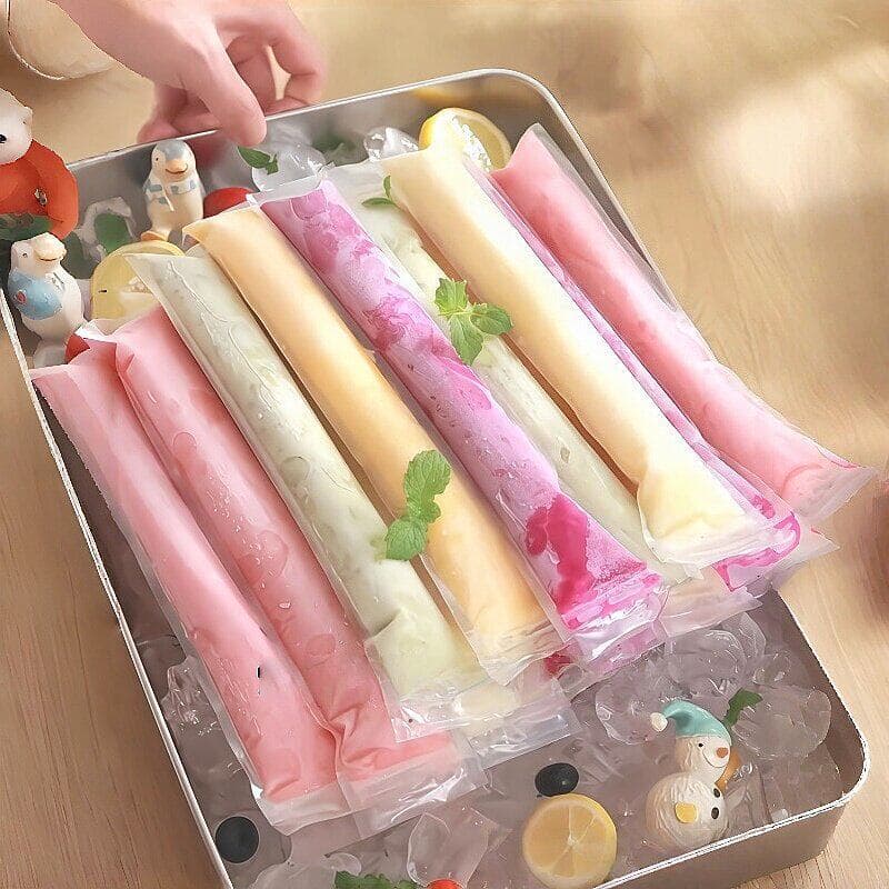 Mal reparação picolé ~ saco de gelo descartável de qualidade alimentar diy caseiro verão alívio bebida cubo de gelo cong