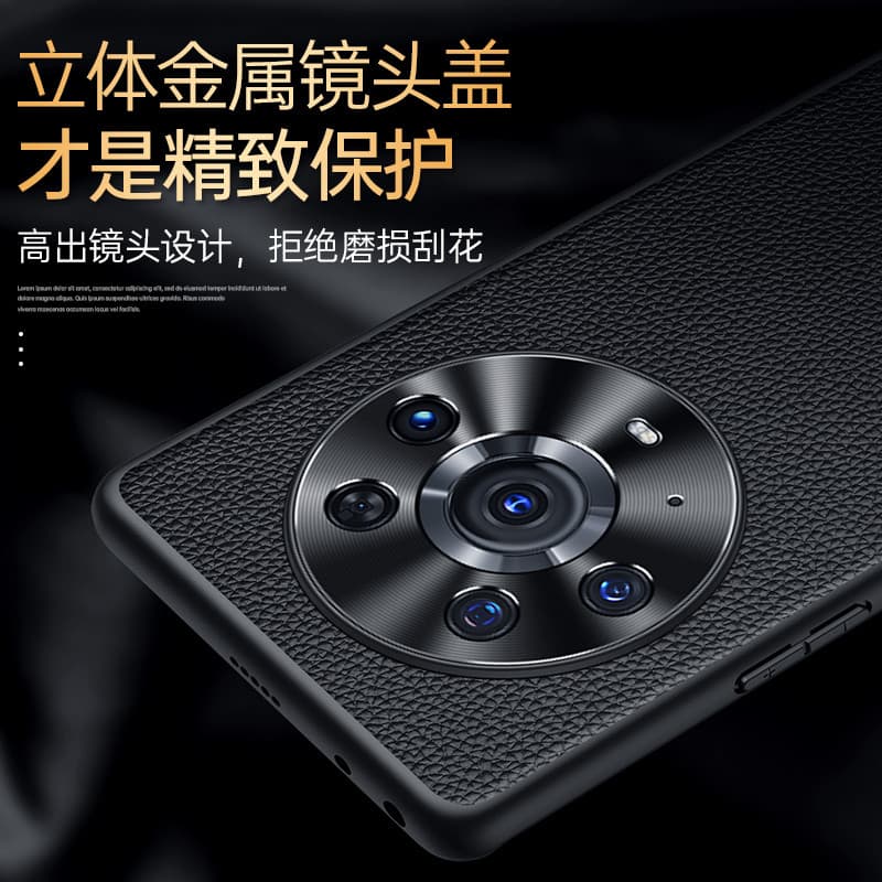 Capa de telefone Real Leather Glory magic3pro resistente a choques ELZ One AN10 Capa protetora de Silicone honor Magic T