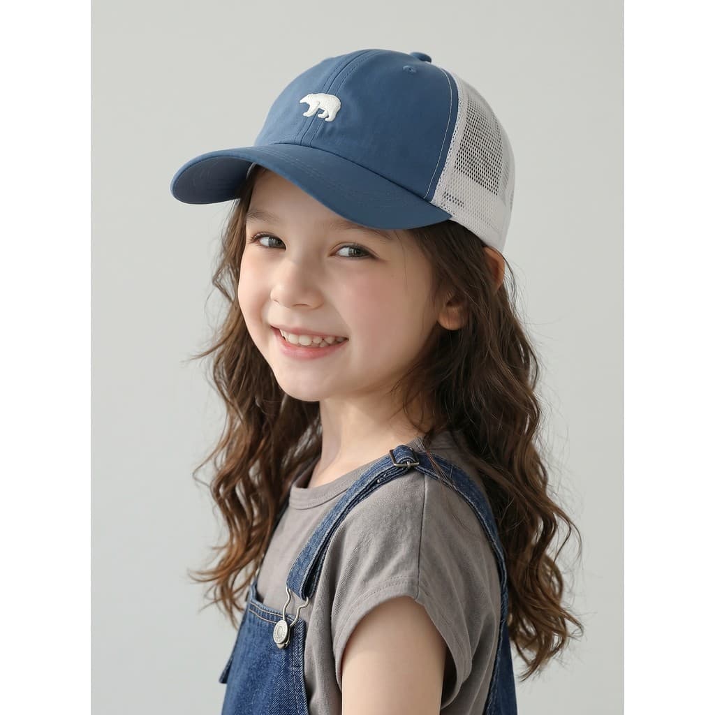 Naits Keits Versão Coreana Boné Infantil Malha Costura Boné de Beisebol Masculino Feminino Bebê Bordado Boné Chapéu de S