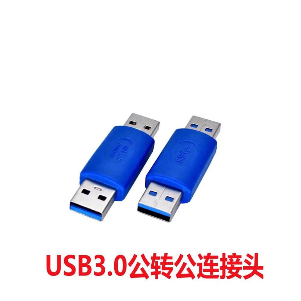 Usb duplo macho Butt conector cabeça reta adaptador USB3.0 adaptador um macho para um conector macho