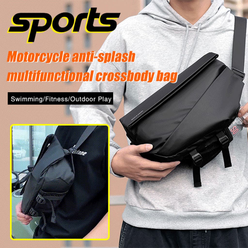 【Resistente À Água】FYS_Motorcycle anti-splash multifunctional crossbody bag/Bolsa Masculina/Multifuncional