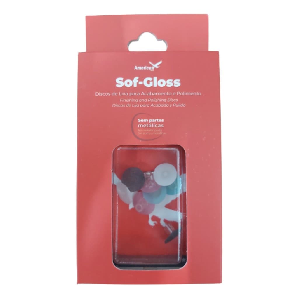 Kit Disco De Lixa Sof Gloss Sortido American Burrs
