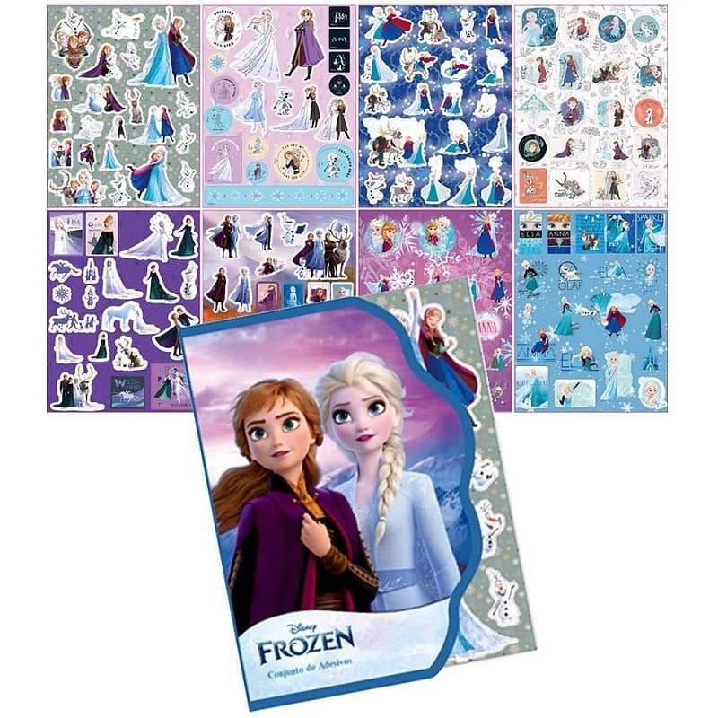 Adesivos Decorados Frozen - 8 Folhas MOD. 957 Sortido