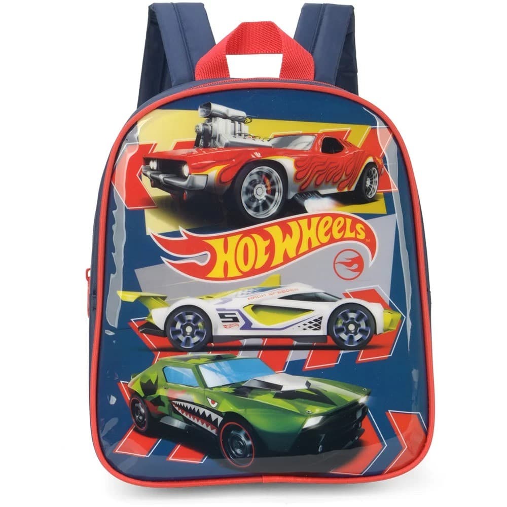 Mochila Escolar Infantil Hot Wheels Luxcel