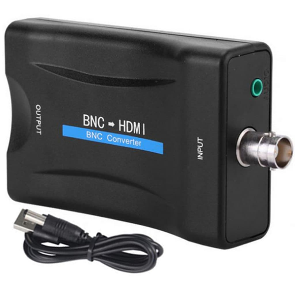 Adaptador Conversor BNC Para HDMI 1080P/720P HD Display Fêmea De Vídeo Caixa Adaptadora Shopbc9145