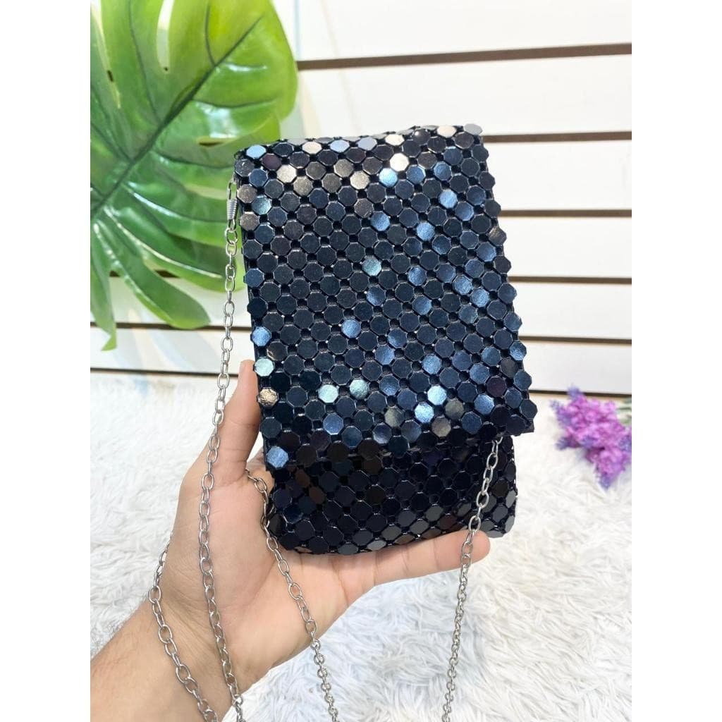 Bolsa Clutch Com Alça Formato Placa Metalizada Geometrica Para Festas e Formaturas Clutch#463