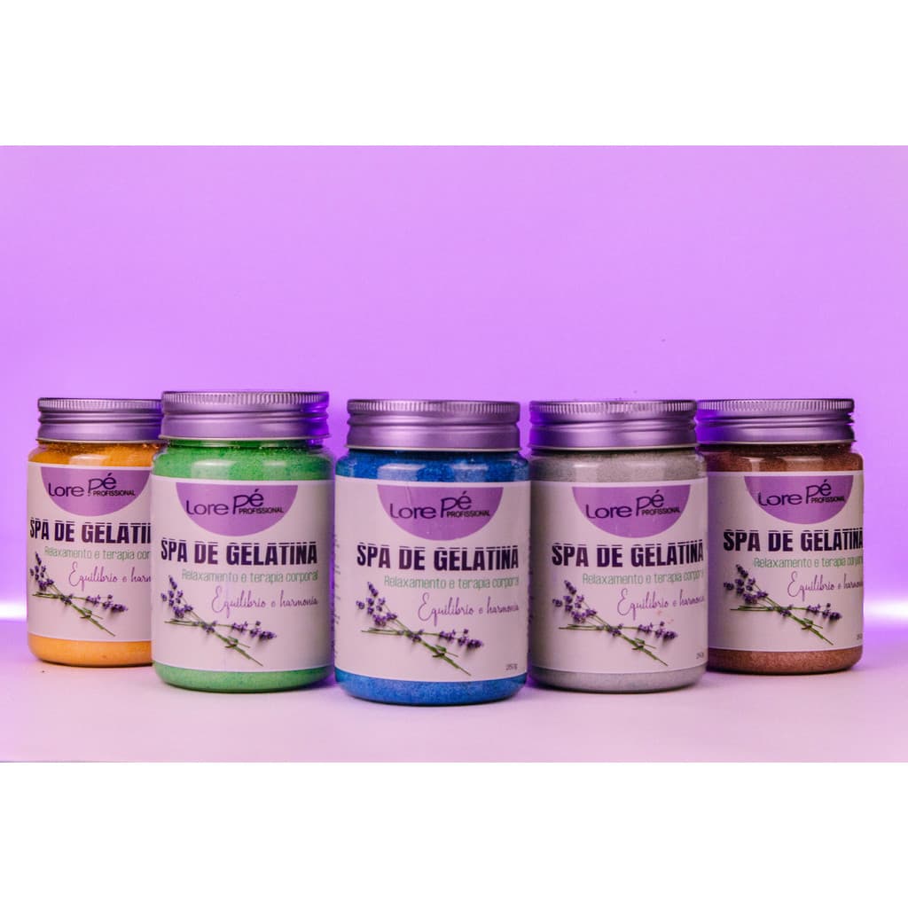Spa de Gelatina Lore Pé 250g com Diversos Aromas