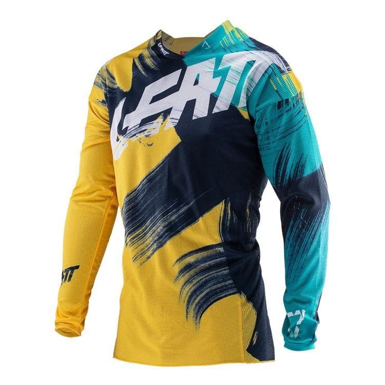 LEATT Camisa Masculina De Motocross 2022 , Camiseta De Secagem Rápida Para Motocicleta , Downhill , MTB , Top De Equitaç