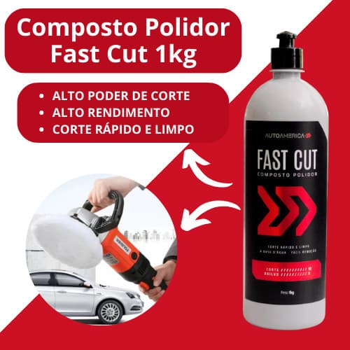 Composto Polidor Para Corte Fast Cut 1kg Autoamerica
