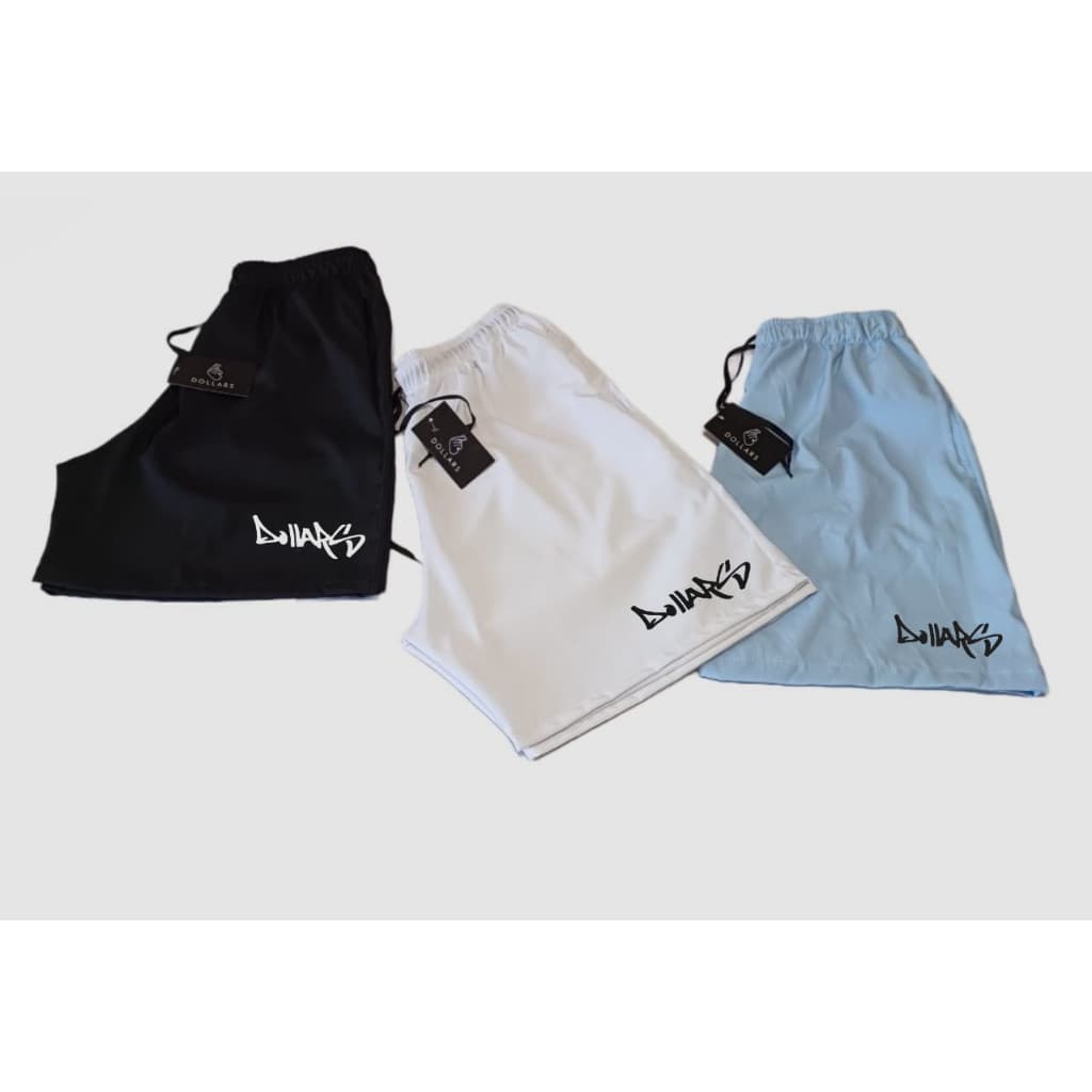 Kit 3 Short Tactel Skate Sk8 Praia Verão Bermuda Oferta Promoção