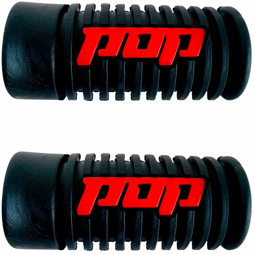 Pop 100 Modelo 2015 Par Borracha Estribo Pedal Vermelho Apoio de Pé Dianteiro da Moto