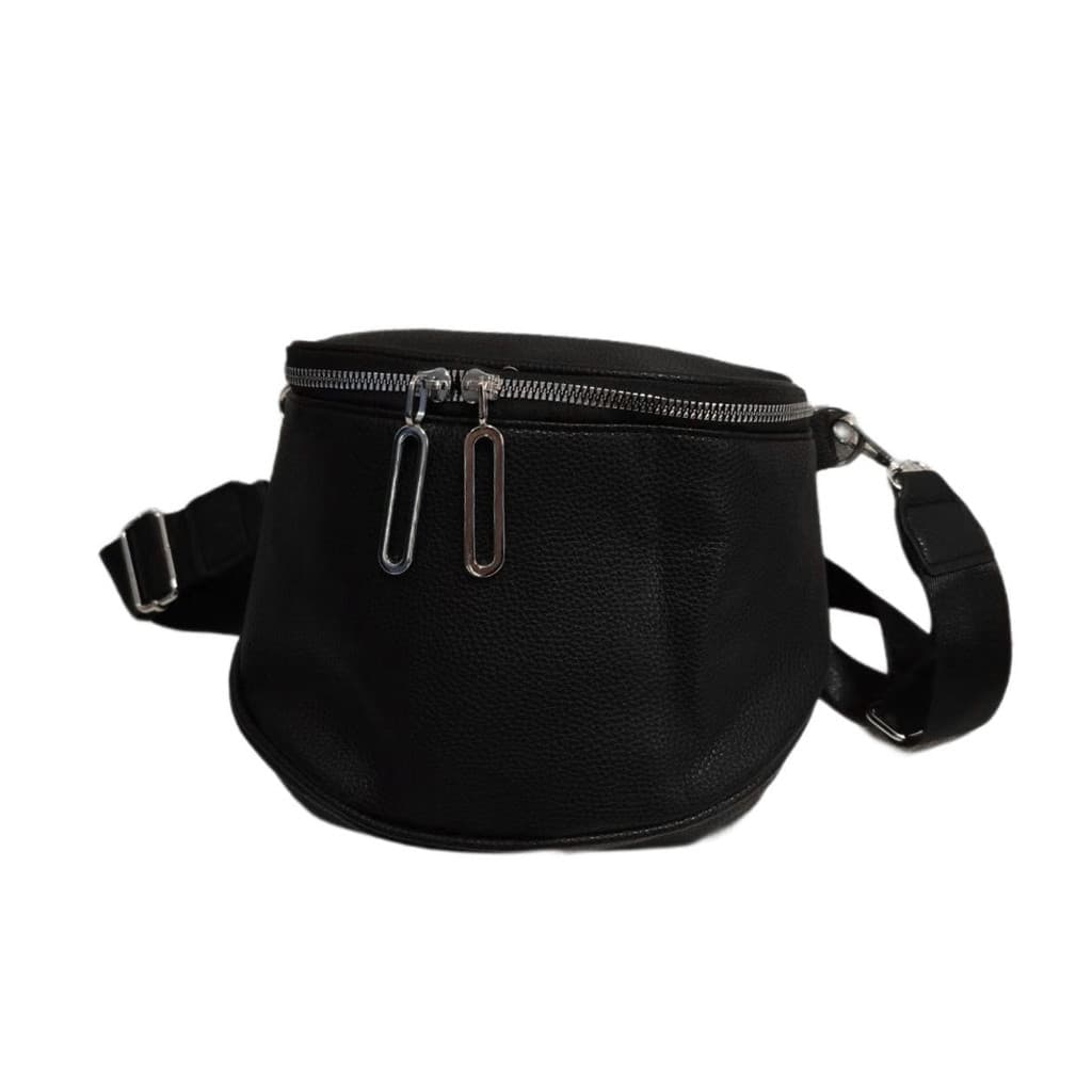 Bolsa Transversal Pochete Alça Ajustável Casual Cor Preto