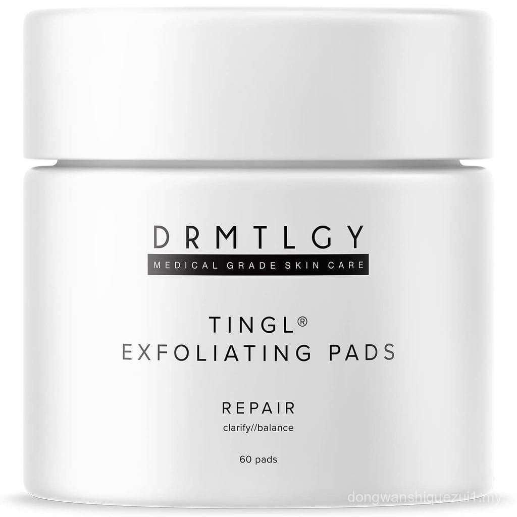 DRMTLGY Tingl Discos Esfoliantes para Rosto e Corpo – Ácido Glicólico, Lático e Salicílico para Acne, Poros, Cravos e Ru