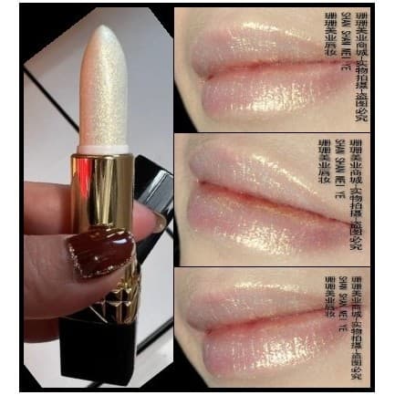 Frete grátis brilhante sereia Ji diamante dourado prata batom dourado prata Nude cor batom hidratante pode combinar com