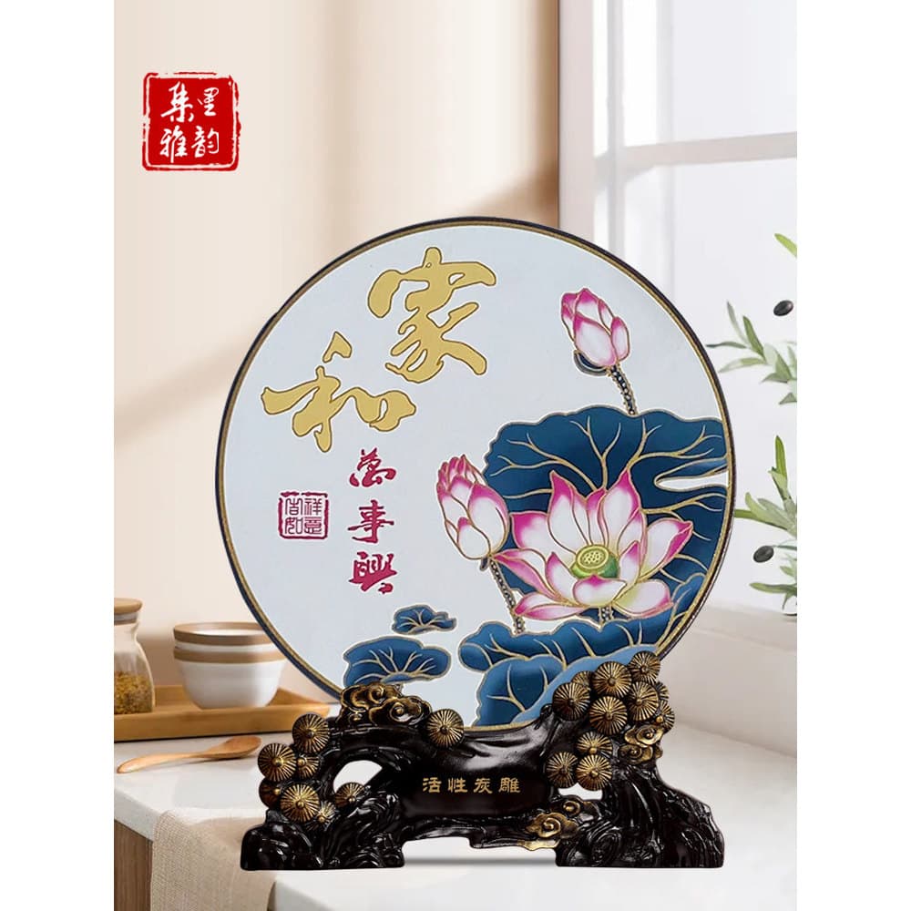 Novo artesão chinês Xinhe Wanshixing entrada decoração sala de estar armário de vinho partição decoração para casa