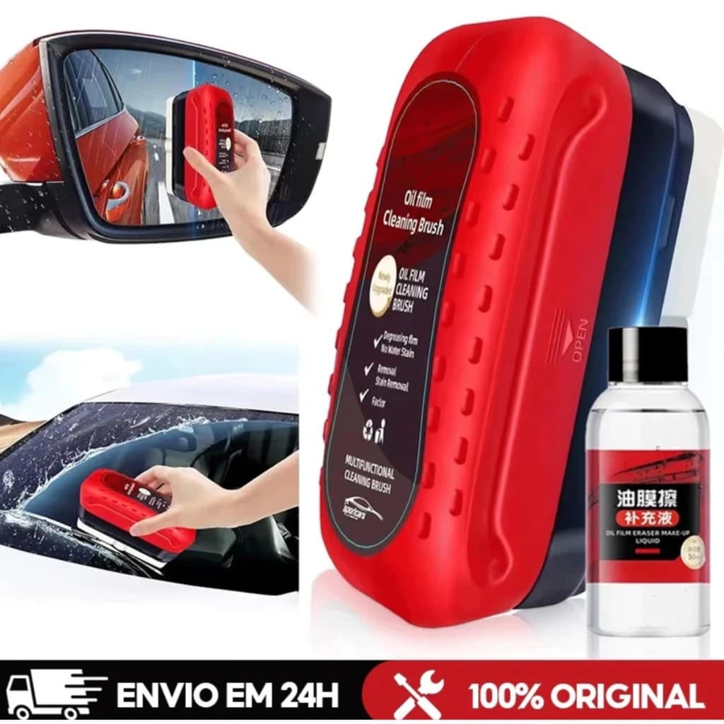 Removedor de filme de óleo para pára-brisa de carro evita limpador de esponja de neblina de chuva