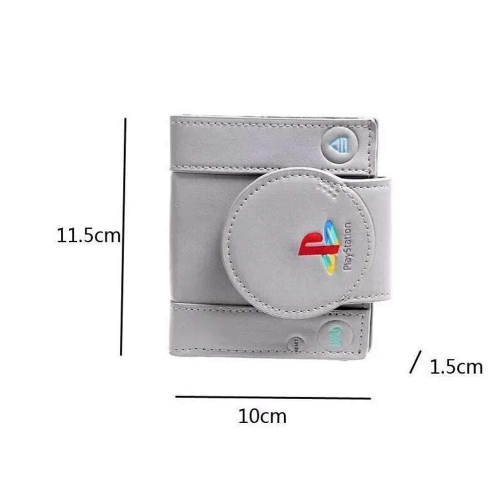 MM6Q Playstation Popular Anime Carteira Masculina Coin Console Forma Dupla