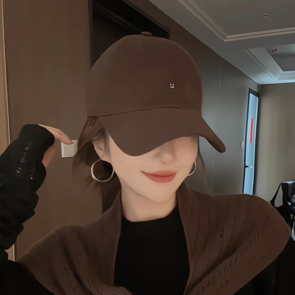 Estilo coreano 2026 novo estilo boné de beisebol aba larga rosto grande rosto pequeno estilo masculino feminino All-Matc